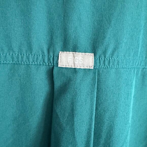 FIGS  Teal Rafaela Oversized Scrub Top Size XXS - Picture 4 of 7